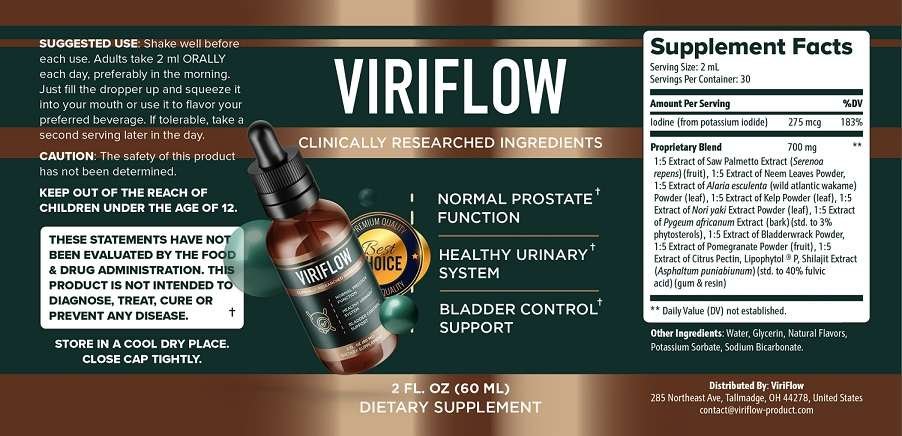 ViriFlow Ingredients